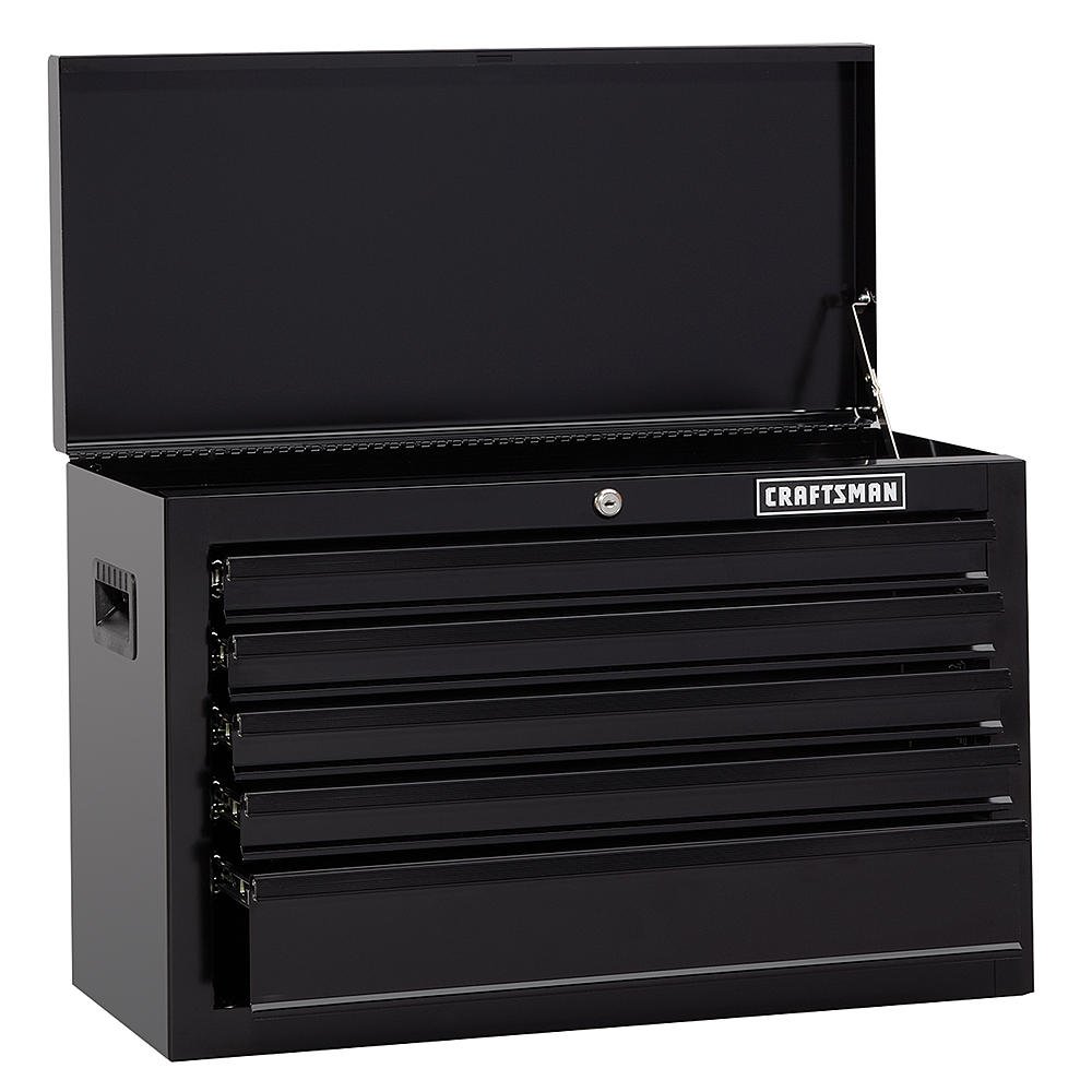 Craftsman 26" Wide 5-Drawer Standard-Duty Top Chest - Black