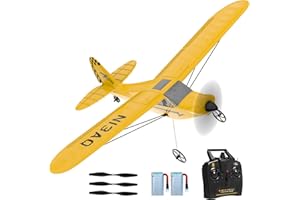28°C 28℃ RC Plane 3 Channel Remote Control Airplane Trainer Sport Cub S2 with Propeller Saver&Xpilot Stabilization System,One-Key U-Turn Easy to Fly for Beginners, Kids, Adults, Yellow (761-14 RTF)