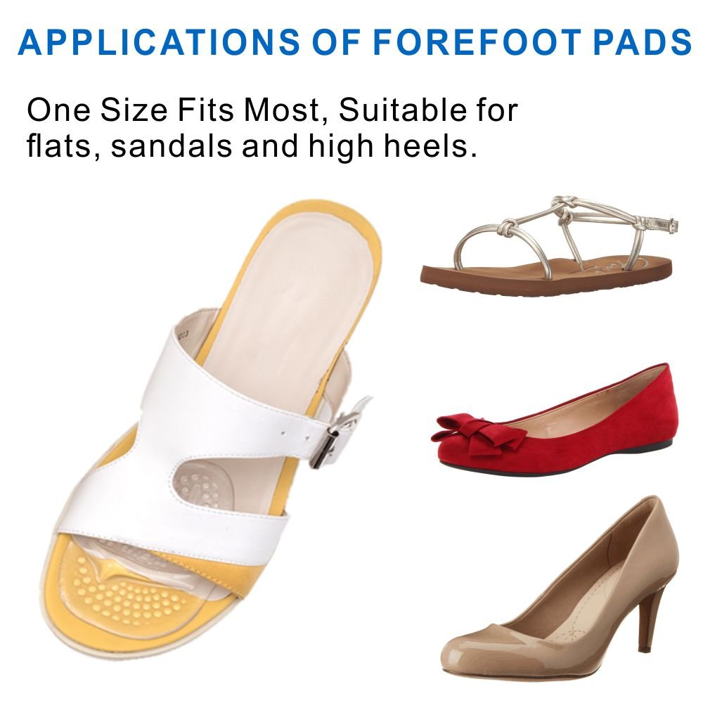 Skyfoot’s Metatarsal Pads, Ball-of-Foot Cushions Prevent Calluses and Blisters for Men and Women - 4pcs