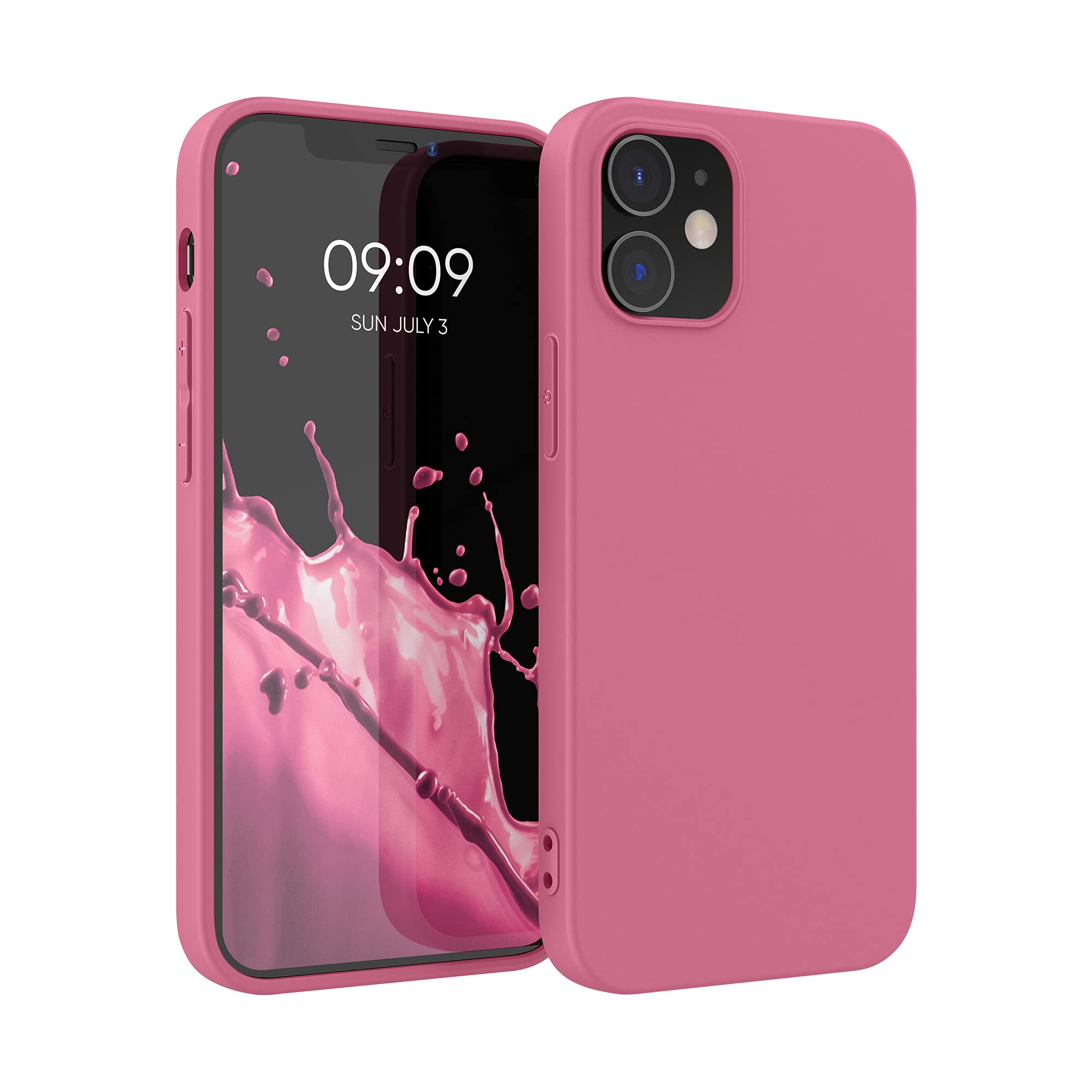 kwmobile Case for Apple iPhone 12 / iPhone 12 Pro Case - Soft Cover - Shockproof TPU Material - Wireless Charging - Sweet Candy