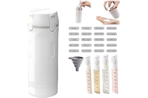 4 in 1 Travel Dispenser Bottle, 4-in-1 Refillable Travel Dispenser Bottles, Portable Containers for Shampoo Lotion Conditione