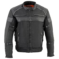 Milwaukee Leather MPM1735 Men's Black Textile