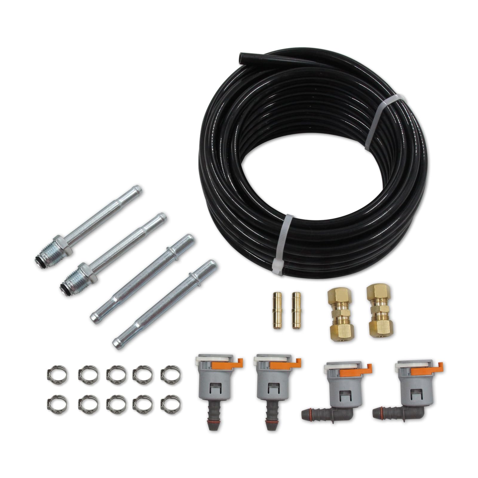 Photo 1 of Automotive 25 Feet 3/8" Nylon Fuel Line Tubing Replacement Fuel Line Repair Kit 3/8 in (10mm)