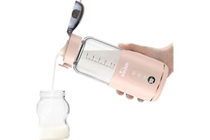 KNOIER Baby Travel Essentials Portable Bottle Warmer, 9000mAh Battery-Powered Bottle Warmer On The Go, Baby Travel Essentials for Flying, Baby Must Haves 2024.