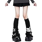 Geyoga Y2k Accessories Harajuku Winter Leg Warmers Girls Gyaru Japan Kawaii Leg Warmers Goth Lolita Knit Boot Socks