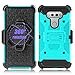 LG V20 Case, Zenic Shock Resistant Hybrid Tri-Layer Armor Defender Protector Case Cover with Belt Swivel Clip and Kickstand for LG V20 All Carriers (Green)
