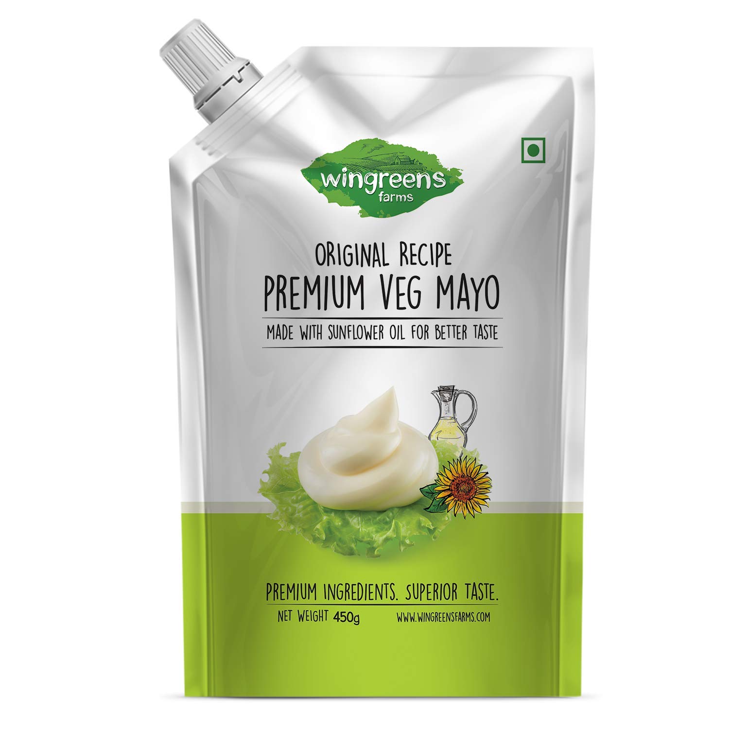 Wingreens Farms Premium Veg Mayo (Pack of 1450g) Amazon.in Grocery