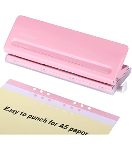 Archivador A5,1Pieza Carpeta Anillas Transparente Hojas Sueltas Clip Cuaderno Carpeta De Anillas