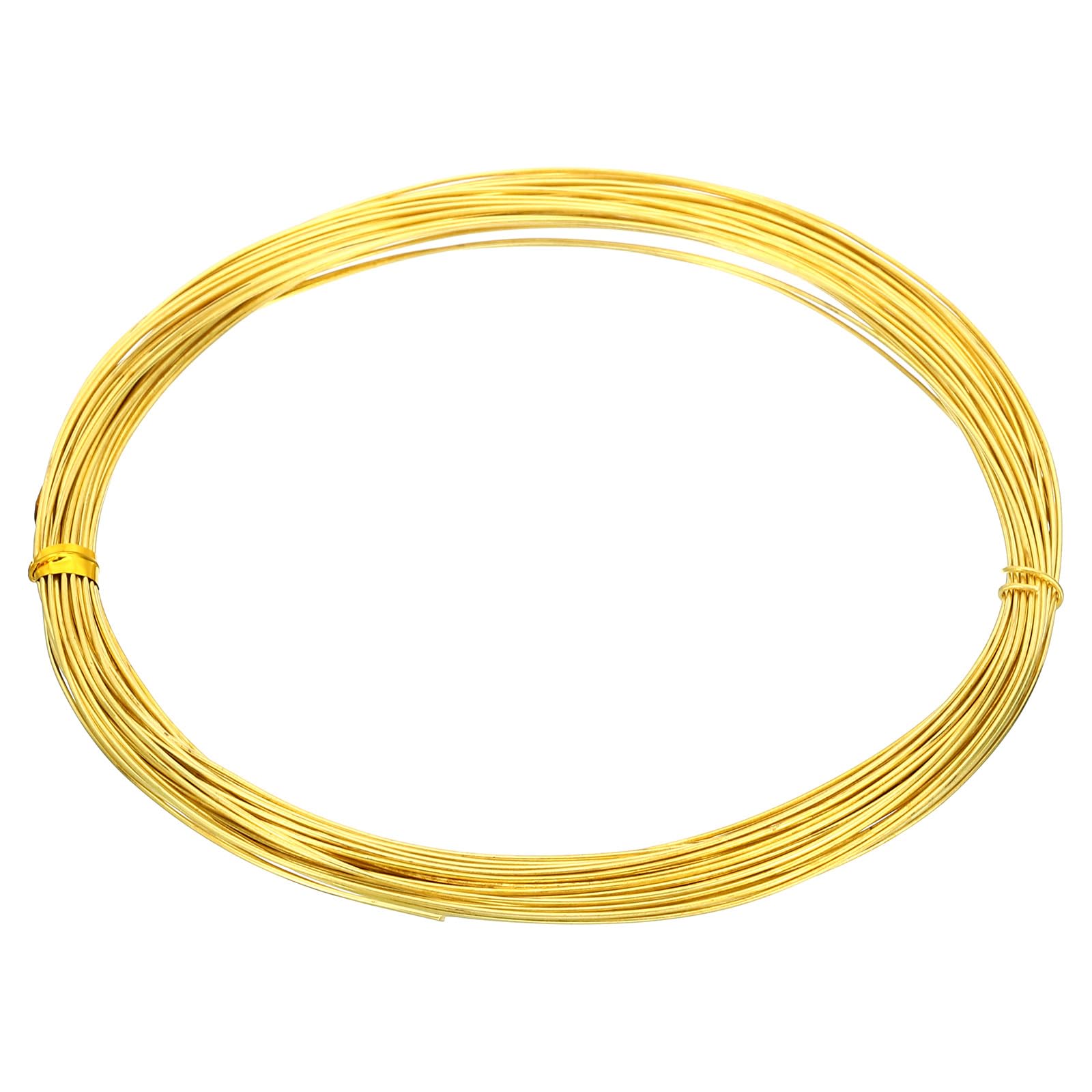 PATIKIL Half Hard Brass Wire, 1Pcs 23Gauge/0.6mm Diameter 10m/32.8ft Pure Craft Wire for Jewelry Making Beading Garden Plants