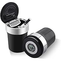 ashtray led cup holder ashtrays indicator smokeless stainless steel light automotive sellers most