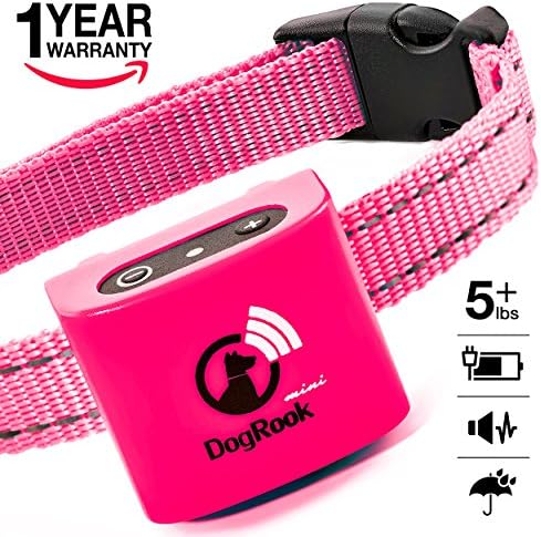Small Dog Bark Collar Rechargeable For Tiny To Medium Dogs (5+lbs) - Vibration No Shock Collar - Humane Anti Bark Training Device - Best No Bark Control Collar - Stop Barking Collar For Mini Dog Puppy