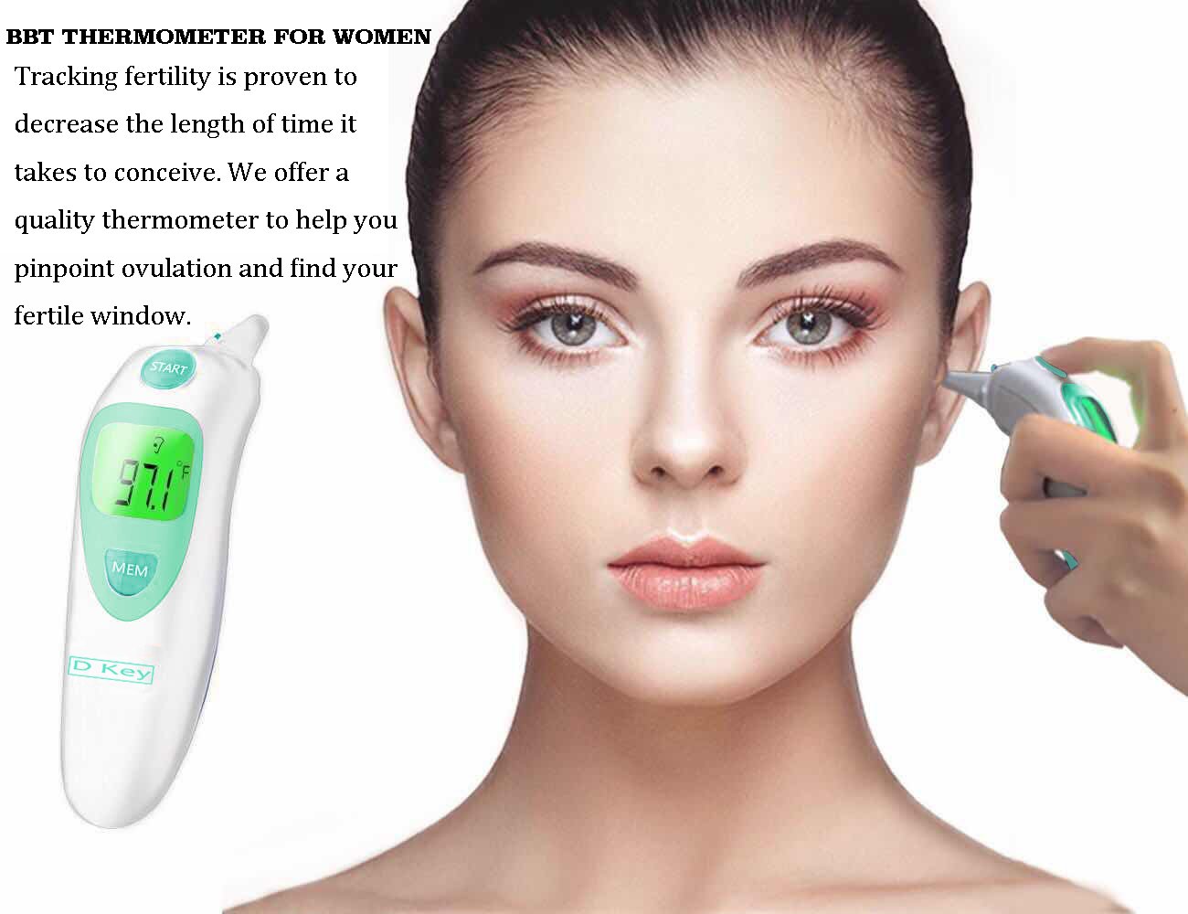 Baby Thermometer - Infrared Digital Thermometer/Most Accurate Thermometer for Kids & Women & Object, Forehead and Ear Thermometer with Instant Read and Fever Indicator, BBT Thermometer for Women