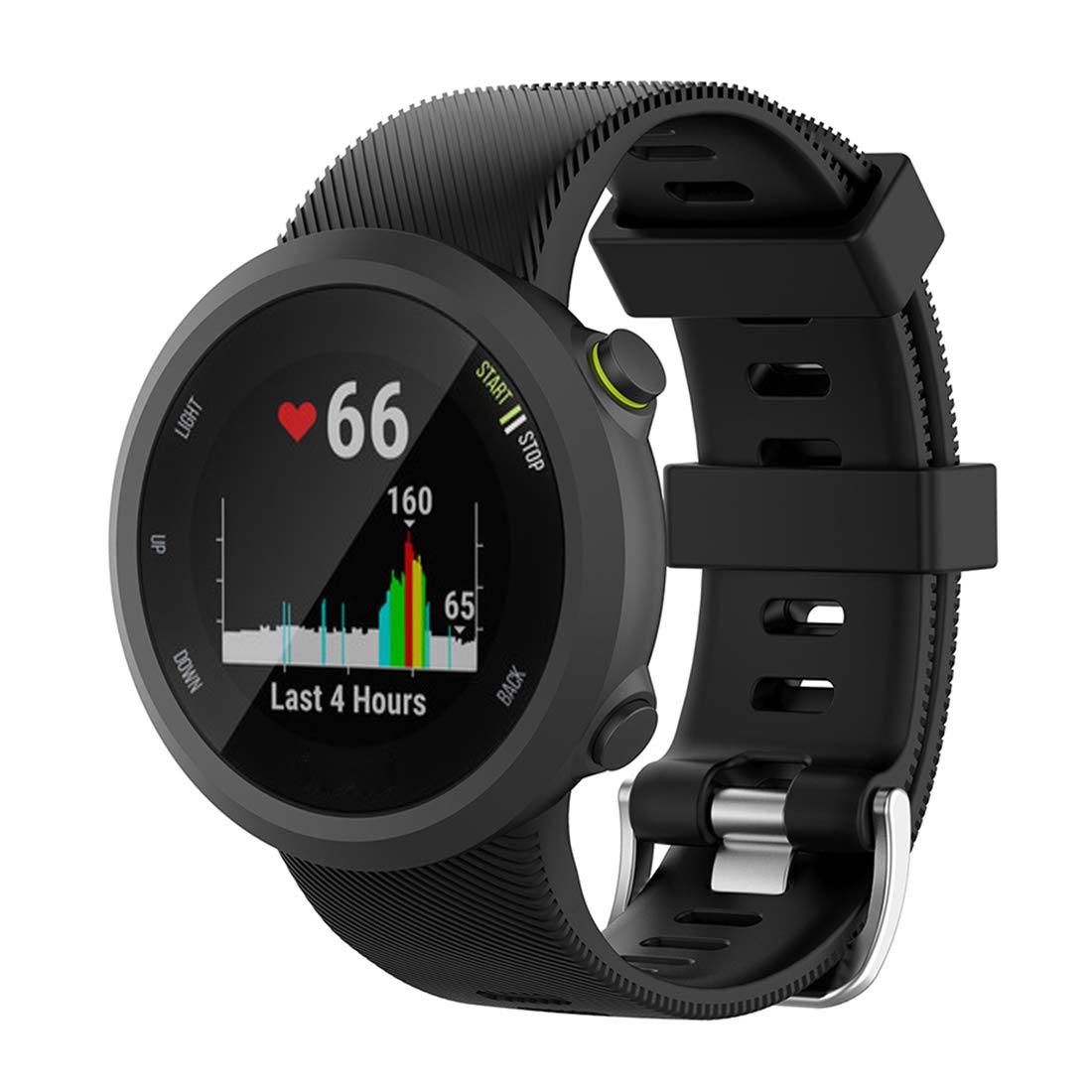 Bexido Strap Compatible with Garmin Forerunner 45/45S, Soft Silicone Sport Replacement Band Wristband Accessory