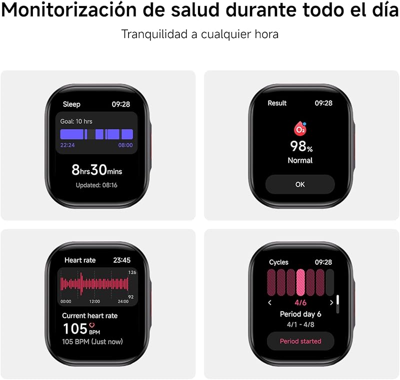Redmi Watch 6 Lite, até 18 dias de autonomia, Cinzento Aço