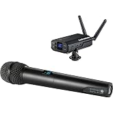 Audio Technica ATW-1702 Portable Camera-Mount Wireless Microphone System | 2.4 GHz digital wireless system with camera-mount receiver for video production, news gathering and mobile recording