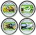 Set of 4- Premium 100% All Natural Soy Wax Aromatherapy Candle Tins: Lavender, Lavender Chamomile, Lavender Mint & Lavender Vanilla. 2 oz.- Naturally Strong Scented.