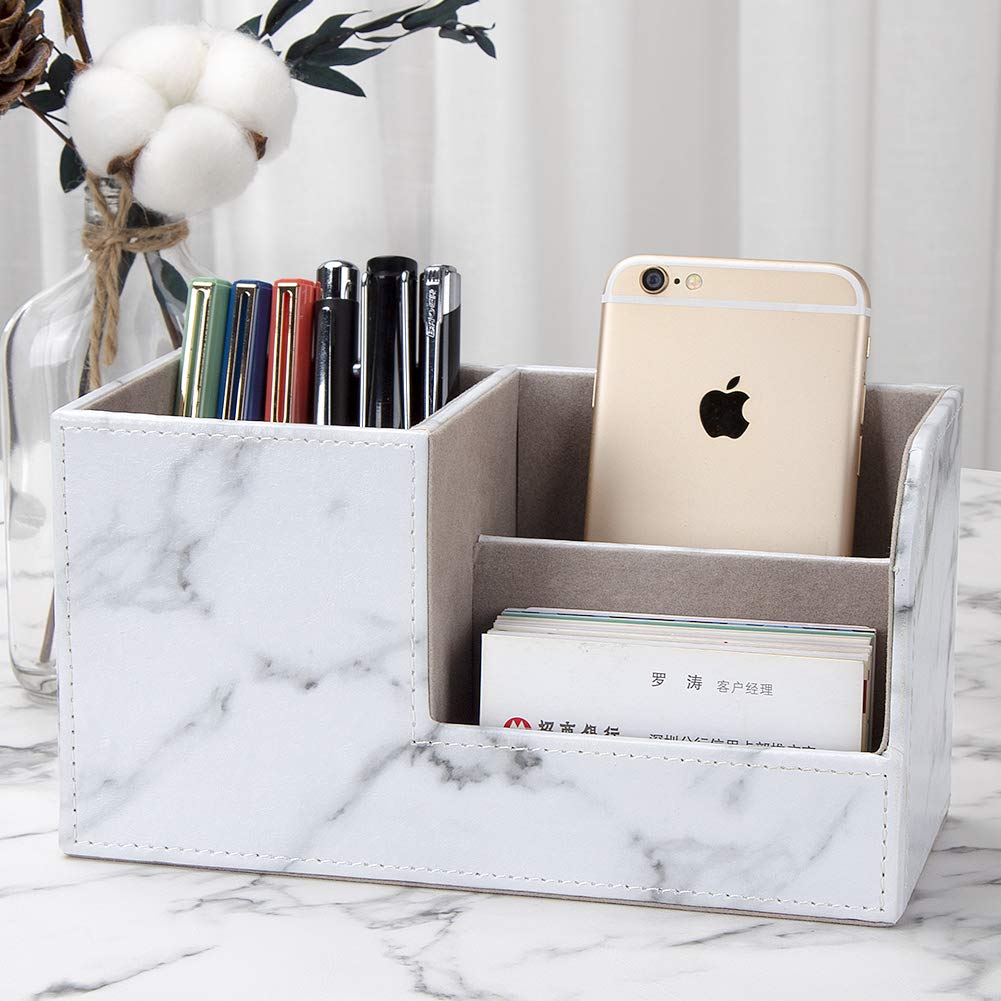 PU Leather Desk Organizer