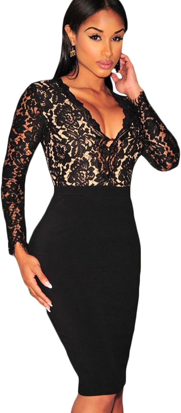 black midi dress amazon