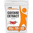 BulkSupplements.com Cayenne Pepper Extract Powder - Capsaicin Supplement, Capsicum Extract - 500mg of Cayenne Extract per Serving, Cayenne Supplement - Gluten Free (500 Grams - 1.1 lbs)