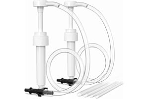 JEWHEG 2 Pack Fluid Pump, Fluid Pump for Standard Quart Bottles，10cc Per Pump Stroke, Transmission Fluid Pump with 3rd Hand Adapter, Transfer Gear Oil Transmission and Differential Fluid Pump