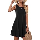 MOLERANI Women's Casual Swing Simple T-Shirt Loose Dress