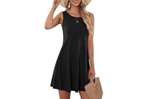 MOLERANI Women's Casual Swing Simple T-Shirt Loose Dress