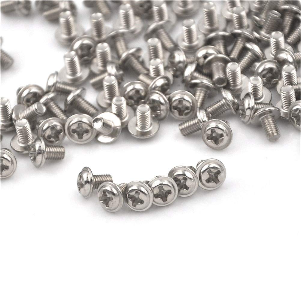 100Pcs M3 Screw M3X5 5mm PC Case Hard Drive Precision PSU 6/32" Hex Screws