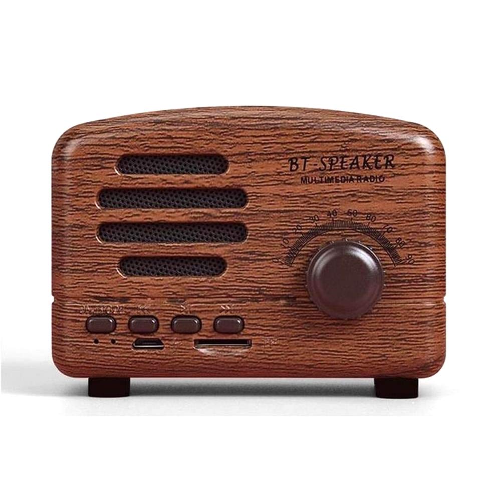 MEGACARE Bluetooth Speaker with 65dB Stereo Sound, Retro Elegant Portable Speaker for Homeoffice, Outdoors, Parties,Travel(BROWN)