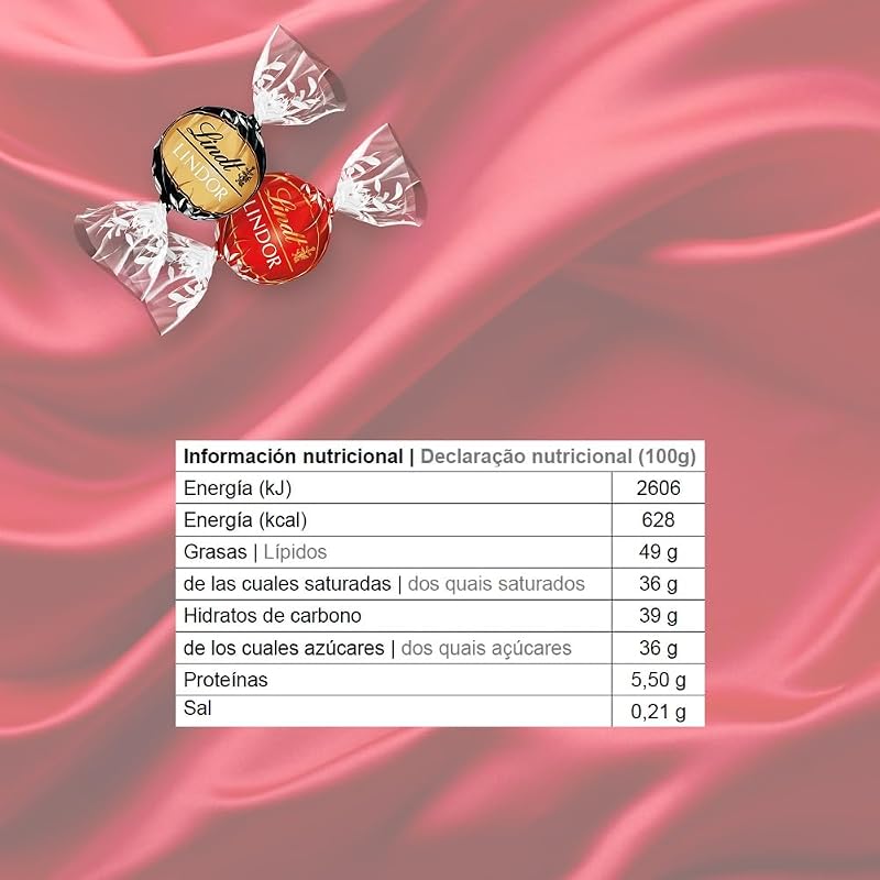 Schokolade | LINDOR Kugeln Silber Mischung, 1kg Beutel, Großpackung