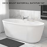 Hapilife Waterfall Bath Tap Mono Filler Chrome Deck Mounted Brass 2 Hole view 6