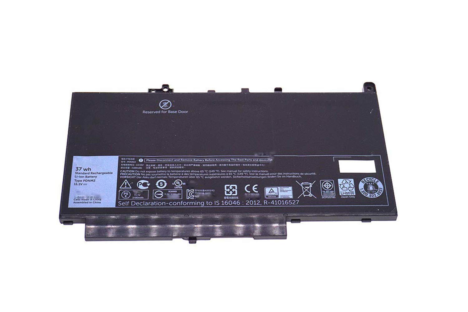 PDNM2 0PDNM2 579TY 0579TY F1KTM 0F1KTM V6VMN 0V6VMN J60J5 Laptop Battery Replacement for Dell Latitude 12 E7270 P26S001 E7470 P61G001 Series Ultrabook Notebook (11.1V 37Wh)