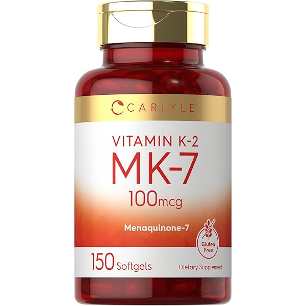 Amazon.com: Carlyle Vitamin K2 Supplement 100 mcg | K2 MK-4