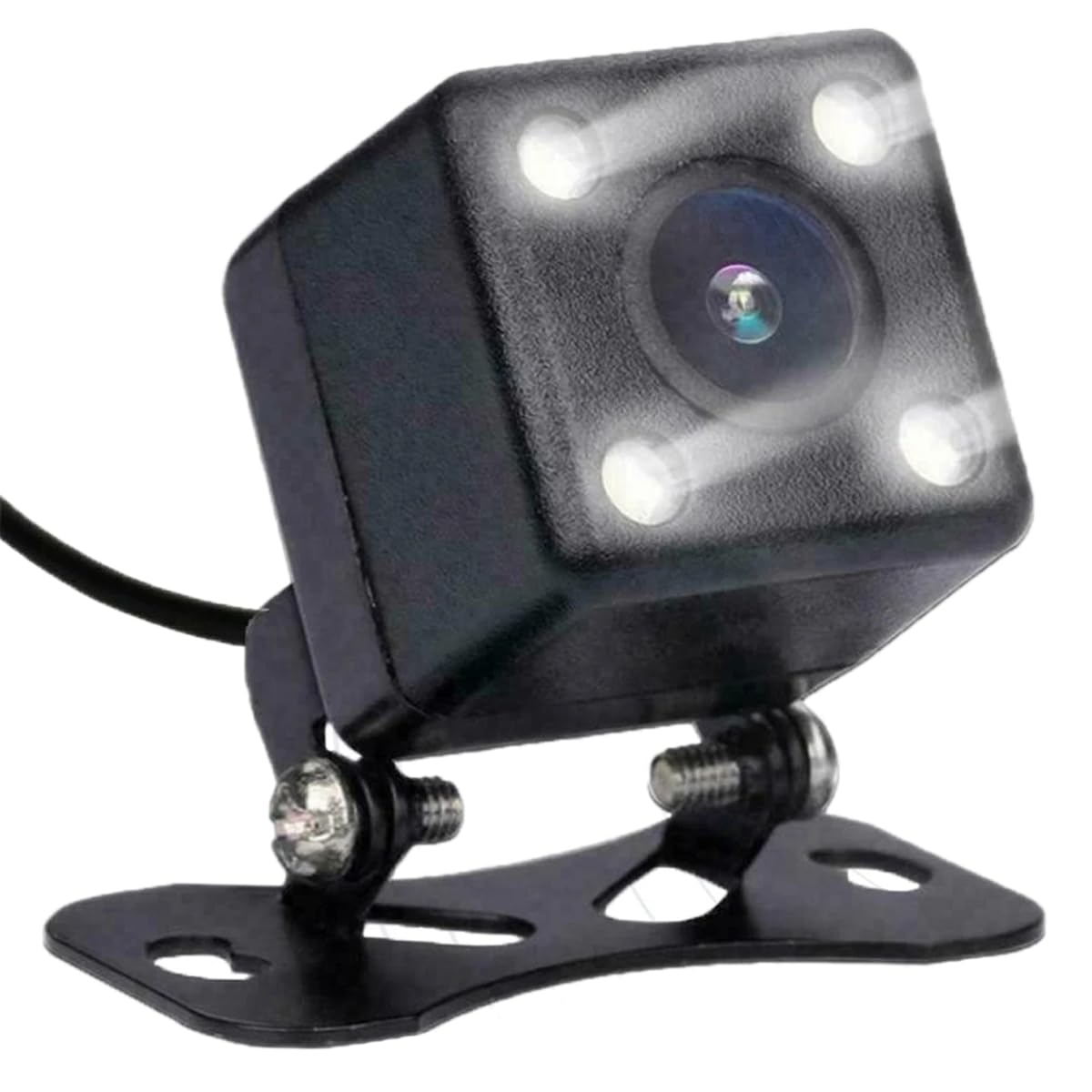Car Rear View Camera Universal 4 LED Night Vision Backup Parking Reverse Camera Waterproof 170 Wide Angle Color Image