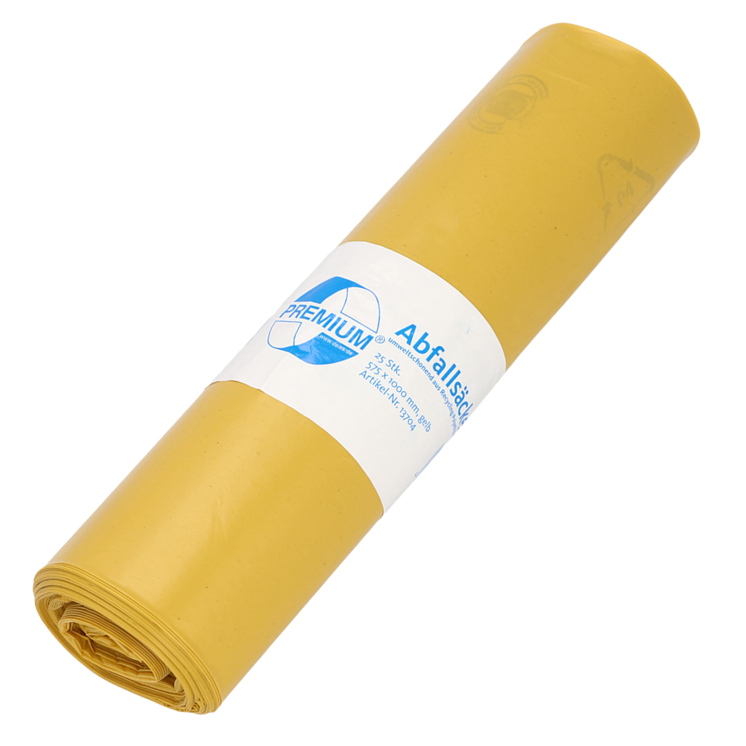 DEISS PREMIUM Waste Sack, Yellow, 70 L (Guy 60)