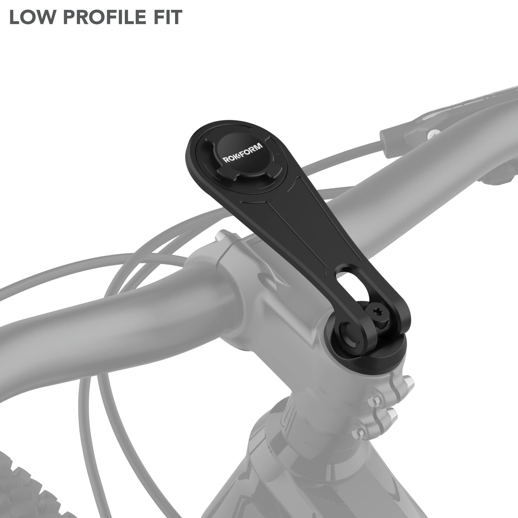 Rokform - Bike Mount, Adjustable Bicycle Phone Holder Fits Any Road or Mountain Bike with 1-1/8