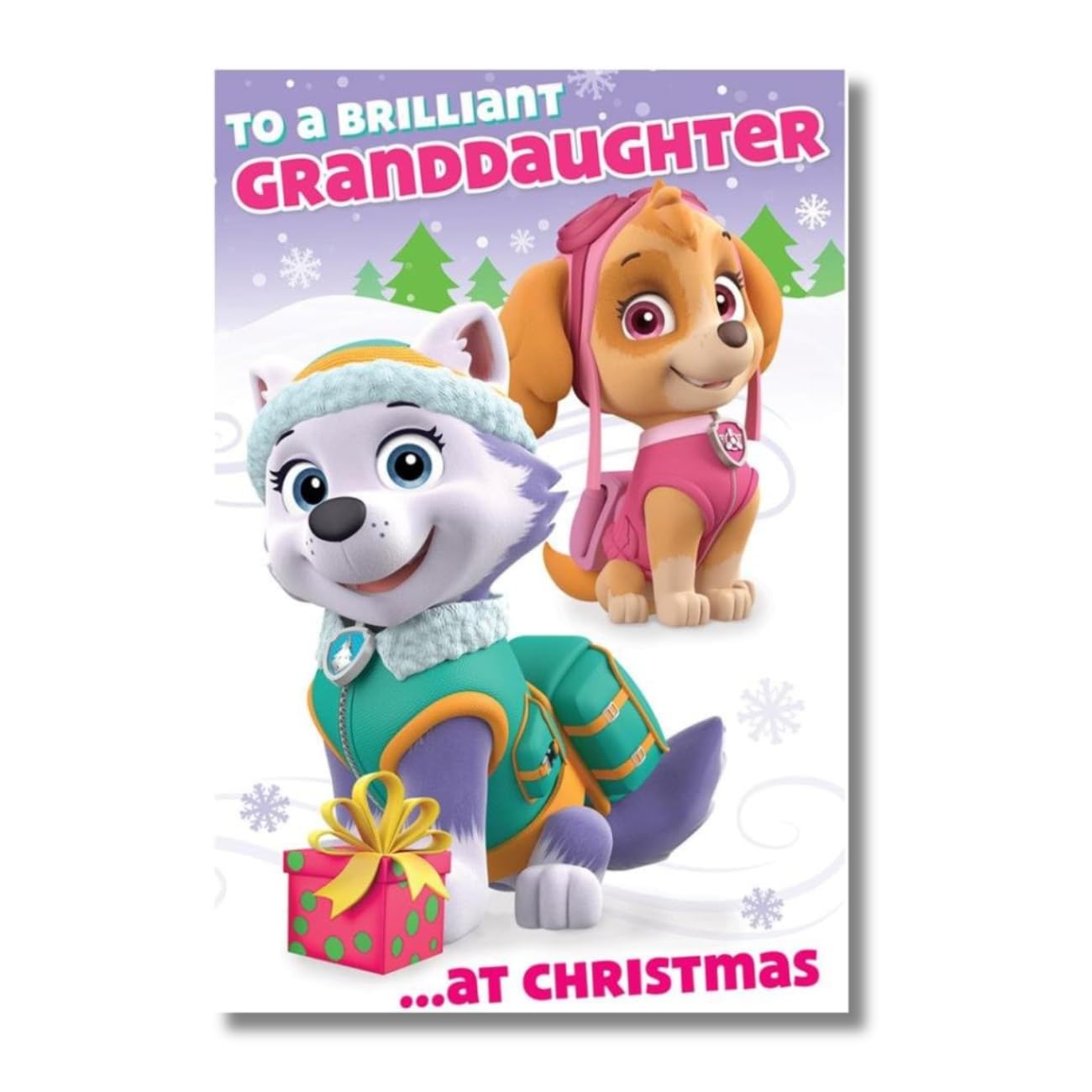 Paw Patrol PTX08 Granddaughter Christmas Card