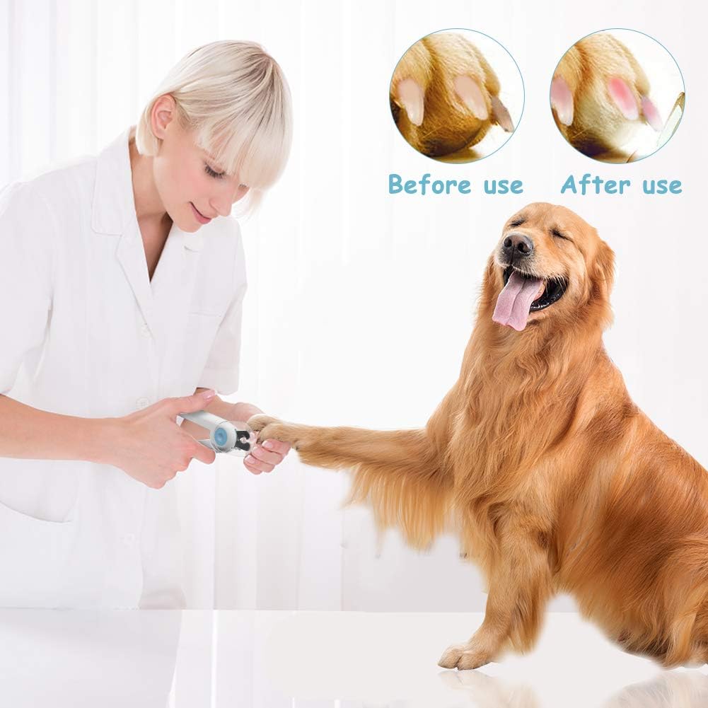 Yoobure Cat Dog Nail Clippers and Trimmer, Pet Nail Clippers with LED Light to Avoid Over-Cutting, Hidden Nail File & Razor Sharp Blade, Professional Grooming Tools Kit for Small Animals Claw Care