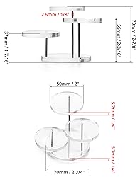 QWORK Round Acrylic Products Display Riser