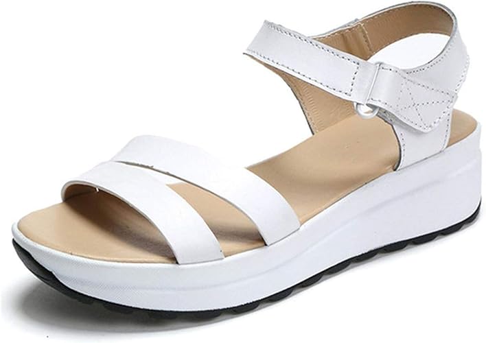amazon white platform sandals