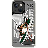 Cairiocoin Vintage Sports Shoes Case Compatible with iPhone 15, Cool Brand Funny SB Sneaker Phone Case for Boys Girls, Non-Slip Shockproof Protective Rubber Cover Grey