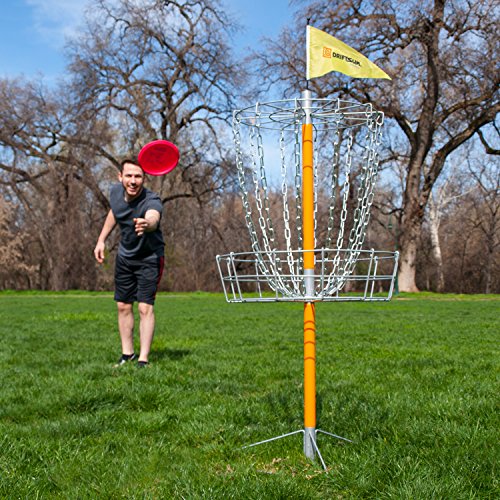 Driftsun Sports Portable Disc Golf Basket Goal, Lightweight Frisbee