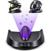 oplace Motorcycle Helmet Dryer &amp; Deodorizer Purification System-Fan Heater | Hat Cleaner Kit(B-2), Sweat Protector for Helmets(Hockey,Baseball,etc.),Cap Care Machine/Storage Rack Accessories(1 Pack)
