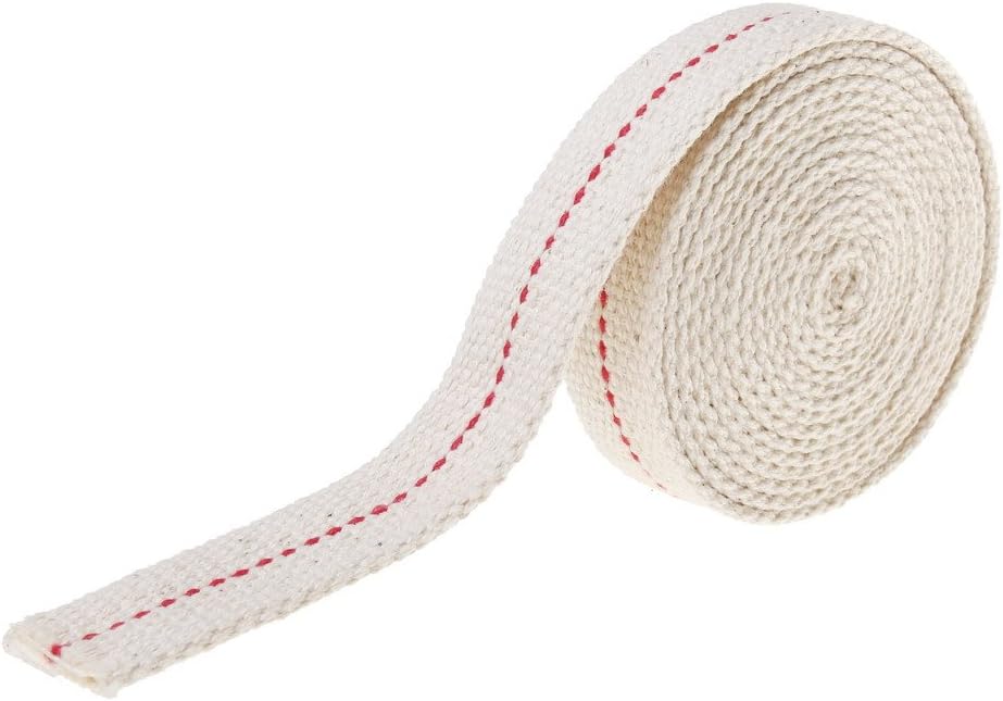 Kuou Lamp Wick, 2 Rolls Flat Cotton 3/4 Inch Oil Lantern Wick, Stitch Lamp for Oil or Kerosene Burners 6.56 Feet/Roll - Image 4