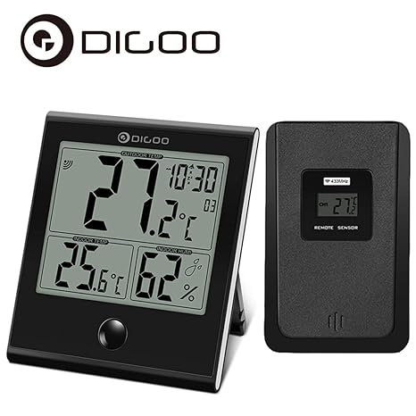 Reloj termometro digital exterior | Relojes digitales de muñeca y sobremesa