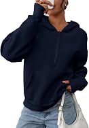 PRETTYGARDEN Women's Half Zip Up Hoodies 2025 Fall Long Sleeve Cropped Pullover Oversized Sweatshirt Fashion Y2K Clothes