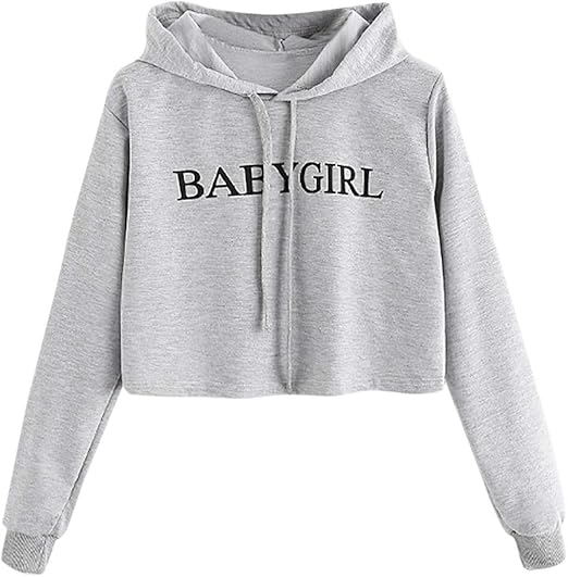 baby girl crop hoodie