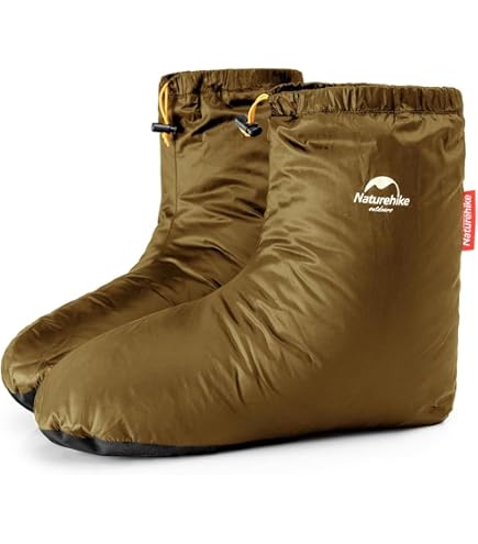 Winter Down Booties - Ultra Lightweight Duck Down Socks For Sleeping, Camping, Home - Warm & Waterproof Footwear - View #7