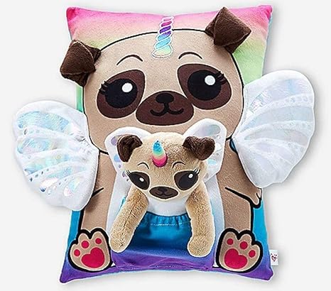 Pillow Pets Girls Brown Snuggly Puppy Pouches Toy Accessory Soft