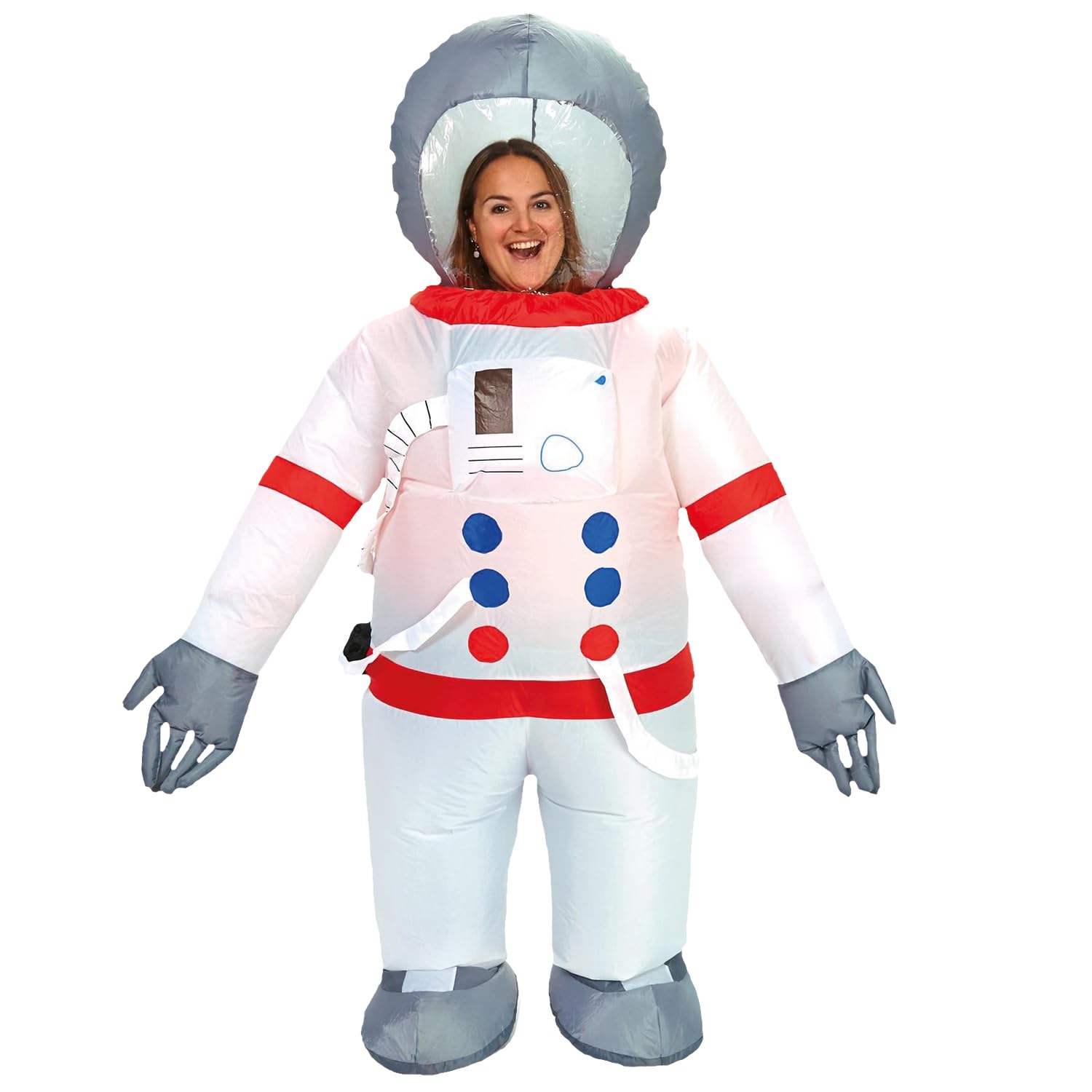 Inflatable Astronaut Costume | Quirky Inflatable Costume | Premium Quality | Adult Size 160 to 190cm | Polyester | Comfortable | Resistant | Inflation System Included | Created by OriginalCup®