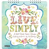 2015 Live Simply Studio Mini Wall Calendar Orange Circle Studios
